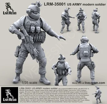 1/35 модел комплект комплект смола АРМИЯТА на САЩ модерен войници