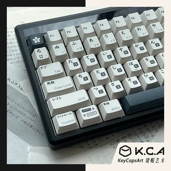 146 GMK BOW Keycaps GMK Черно-Бял Японски Капачка За Ключове Череша Профил на PBT сублимационен печат Механична Клавиатура Keycap За MX Switch