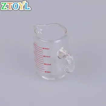 1бр Нов 1:12 Куклена Къща Пластмасова Мерителна Чашка Везни Лабораторни мини Мерителна Чашка