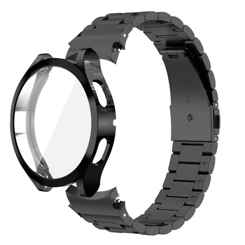 2 бр. За samsung Galaxy watch 4 40 мм 44 мм каишка + калъф за Galaxy watch 4 класически 46 мм 42 мм и каишка от мек калъф от TPU под формата на миди