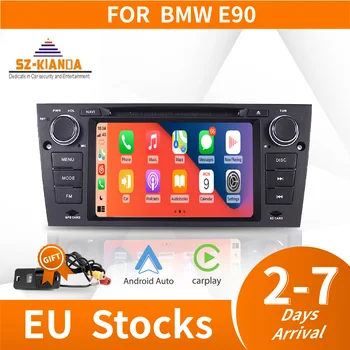 2022 Android 11 DVD-Плеър за Кола за BMW E90 E91 E92 стерео радио Wi-Fi, 3G Bluetooth USB SD OBD Огледало Безплатна Камера + 8 GB карта