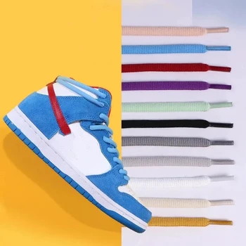 22 вида цветове Спортни Бели Обувки Ремък За Обувки в Ярки Цветове Без Еластичността на Кръгли Връзки За обувки, Шнурове За обувки, Аксесоари За Обувки