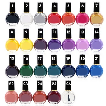 26 Цвят на 10 мл Дизайн Нокти Печат За Подпечатване Преводна Лак Акрилен Гел Лак Френски Върха Живопис Печат на Изображението Дизайн Маникюр Масло