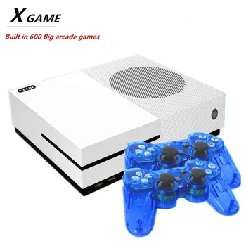 4K HD Изход 64-bit X Игрална конзола С два геймпадами Вградена Игрова конзола 600 Големи аркадни игри