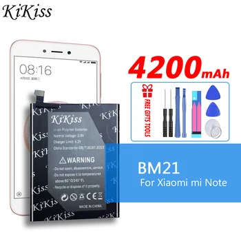 BM21 4200 mah Батерия с Голям Капацитет За Xiaomi mi Note Взаимозаменяеми Батерия за Мобилен телефон За Xiao mi Note 3 GB Версия BM 21
