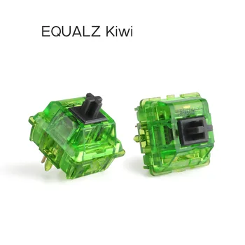 EQUALZ Green Kiwi 5 Пин 67g Механична Клавиатура Осезаемо Преминаването Gamer SMD RGB GMK N9 Прозрачна Потребителски Ключове Геймърска Клавиатура