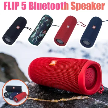 JBL Flip 5 Bluetooth Високоговорител Мини Преносим Ipx7 Водоустойчив Безжичен Външен Стерео Бас Музика Спорт Бас Звук 5 Часа Батерия