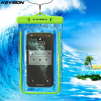 KEYSION IPX8 Водоустойчива Чанта за Мобилен Телефон Samsung Xiaomi redmi Калъф за Плуване Нажежен Подводен Калъф Huawei iPhone OPPO