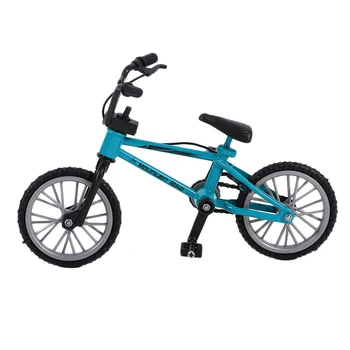 OCDAY Моделиране Сплав Пръст bmx Велосипеди за Деца Мини Размер Зелен лешояд колоездене, Играчки Със Спирачна Въже Подарък