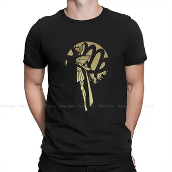 Saint Seiya Рицарите на Зодиака Космо Атина Аниме Креативна Тениска за Мъже Златната Дева Кръгъл Отвор на Вратата Тениска от Чист Памук
