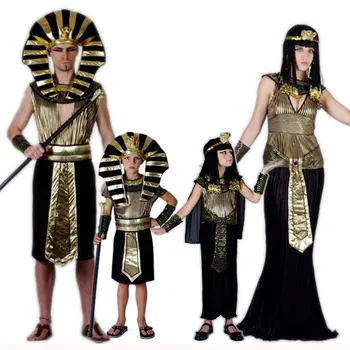 Umorden/Семеен Костюм на Египетския Фараон на Клеопатра за Възрастни И Деца, Cosplay за Жени, Мъже, Момчета, Момичета, Маскарадное Облечи за Хелоуин