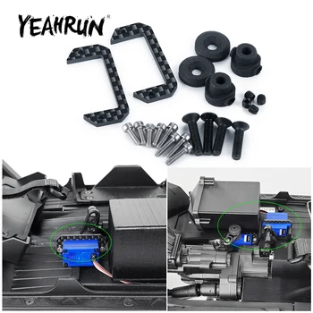 YEAHRUN 3D Печат Комплект за Защита на Серво от Въглеродни Влакна за Axial SCX10 III AXI03007 1/10 RC Верижен Автомобил Актуализация Част Аксесоари