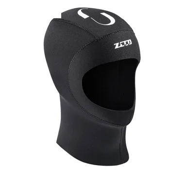 ZCCO 5 ММ неопреновый прическа за гмуркане, мъжки, женски, слънцезащитен, за сърфиране, гмуркане с шнорхел, капачка за зимно плуване, термален качулка, Покриващи врата