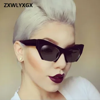 ZXWLYXGX 2019 Gafas Vintage слънчеви очила с полукоксом 