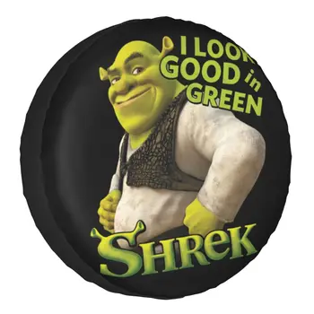 Аз съм добре изглеждам в Зеления Джоба Резервна гума Shrek за Toyota Майк Майърс Забавен Аниме 4WD 4x4 Кола Протектор джанти 14 