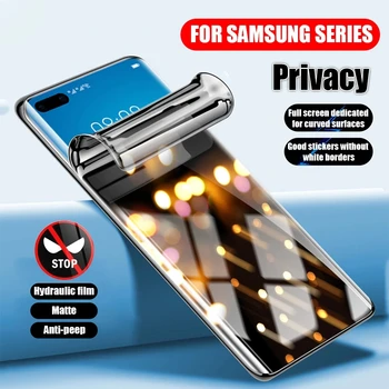 Антишпионская Фолио За Samsung Galaxy S22 Ultra S21 Plus S20 Note 10 Lite 20 Защитно Фолио За Екран За Поверителност Matte Гидрогелевая Делото Не Стъкло