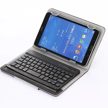 Безжична Bluetooth Клавиатура ПУ Кожен Калъф-Стойка за Samsung Galaxy S3 9,7 T820 T825 таблет Универсален Калъф + дръжка + OTG