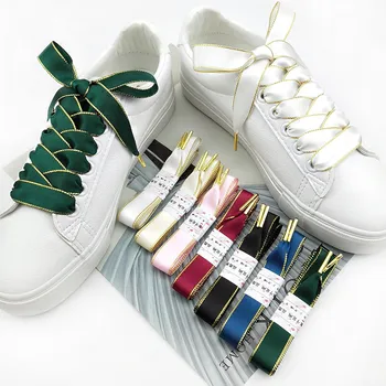 Бутик Ремък 7 Цвята Ширина 1.6 см Двустранни Връзки за обувки в пном пен Красиви Дантелени Ремък За почивка на спортни Обувки, връзките на Обувките
