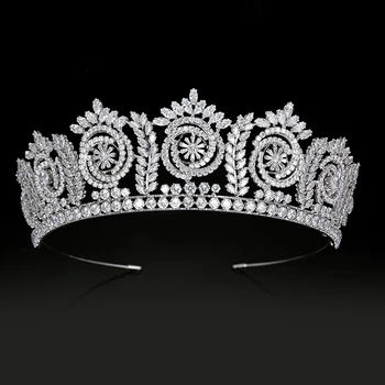 Диадеми и Короната Модерни Елегантни Сватбени Crown За Жени Сватбен Подарък Аксесоари За Коса BC4847 Накити За Косата Corona Princesa