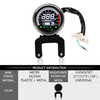 За Harley-Цифров Скоростомер Температура Измерване на нивото на Горивото Мотор Сензор за Ниво 12 В Мотоциклет Оборотомера Метър Led Подсветка LCD Дисплей