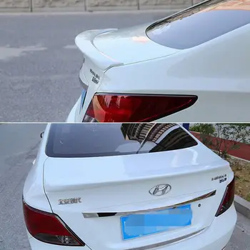 За Hyundai Verna accent Спойлер ABS Материал на Задното Крило на Колата Грунд Цвят Заден Спойлер За Hyundai Verna Спойлер 2010-2015
