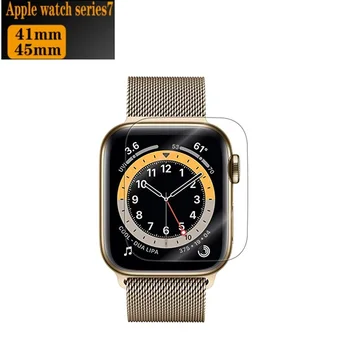 Защитно фолио за дисплея на Apple Watch Серия 7 45 мм 41 мм Прозрачна Мека Фолио За Защита От Надраскване За Apple Watch SE 6 5 4 44 мм 40 мм Аксесоари