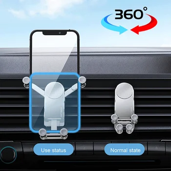 Кола за Телефон Samsung Galaxy Z Fold 3 2 S21 S22 iPhone iPad Mini Кола вентилационна (противовакуумна) канална Стабилен Телескопична стойка за Телефон със Защита от Разклащане