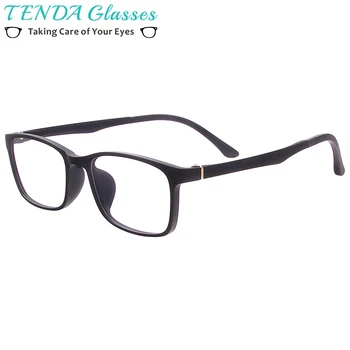 Леки TR90 Пластмасови Мъжки Дамски Очила С Пълна Рамки, Овални и Правоъгълни Малки Очила, Рамки За Рецепта Лещи, Късогледство, Четене