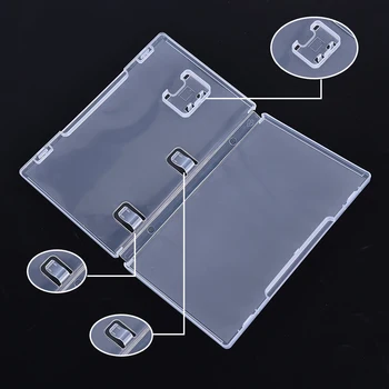 Мивка притежателя на патрона кутии кутии PVC повод за съхранение на карти, игри 1ПК пластмасова прозрачна За ключа НС