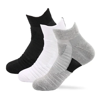 Мъжки спортни чорапи Brothock, памучни нескользящие чорапи за джогинг, улично кърпа, чорапи за екипажа на лодки, чехли, къса тръба, елитни баскетболни чорапи