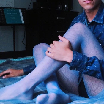 Мъжки Чорапогащи са Прозрачни Дрехи Сиси Секси Чорапогащник Гадже-Тънки Мъжки Боди Чорапи Екзотична Облекло за Снажен Мъже Прозрачни