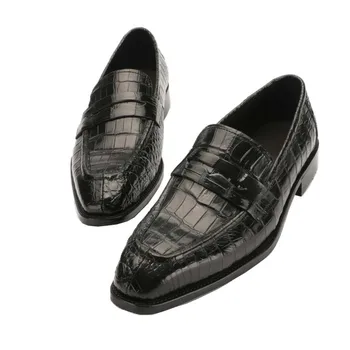 Нова Бизнес Мъжки Офис Официалната Обувки От Естествена Кожа, Висококачествени Модни Булчински Обувки На Не-Хлъзгава Подметка, Луксозни Тенденция Маратонки