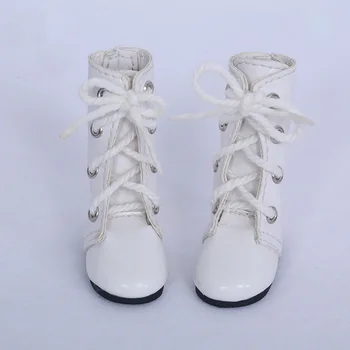 Обувки за кукли BJD подходящ за мъже и жени 1/6 големината на SD, всеки ден на мини-бели ботуши, аксесоари за кукли