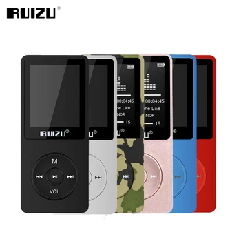 Оригинален RUIZU X02 е Английската Версия на MP3 Плейър 4 GB 8 GB 16 GB Музикален Плеър С FM-Радио, Видео-Електронна книга на Портативен MP3 Поддръжка TF Карта