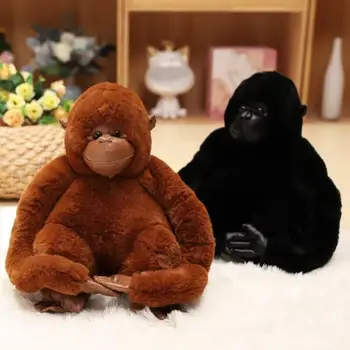 Плюшени Играчки От Мек Плюшен Имитация На Горила Орангутан Мека Кукла Играчка За Най-Малките Деца, Подарък За Рожден Ден Начало Декор На Автомобила