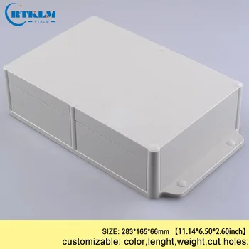 Стенен монтаж проектиране на пластмасови кутии abs корпус за електроника водоустойчив сам разпределителните скоростна външно обзавеждане 283*165*66 mm IP68