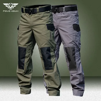 Тактически Панталони С много джобове, Мъжки Армейските Зелени Военни Пейнтбольные Страйкбольные Панталони-карго, Мъжки Улични Износоустойчиви Бойни Панталони