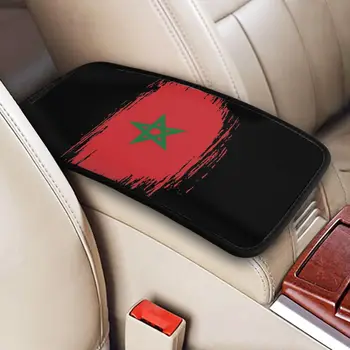 Тампон върху Централната Конзола Мароко за Автомобили Марокански Флаг Автомобил на вътрешния Капак Подлакътник Мат