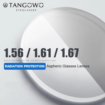 ТАНГОВО 1,56 1,61 1,67 (+12,00 ~-12,00) Rx асферичните лещи за очила от смола CR-39 Късогледство Далекогледство Пресбиопия Оптични лещи