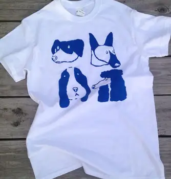 Тениска За Любителите На Кучета, Тениска Унисекс Летни Бели Памучни Блузи С Трафаретным Принтом Кръгъл Отвор, По-Големи Размери, Ежедневни Тениска Harajuku Tumblr
