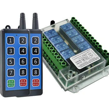 универсален безжичен ключ дистанционно управление dc12v 10a 8-канален реле дистанционно управление дистанционно на ключа